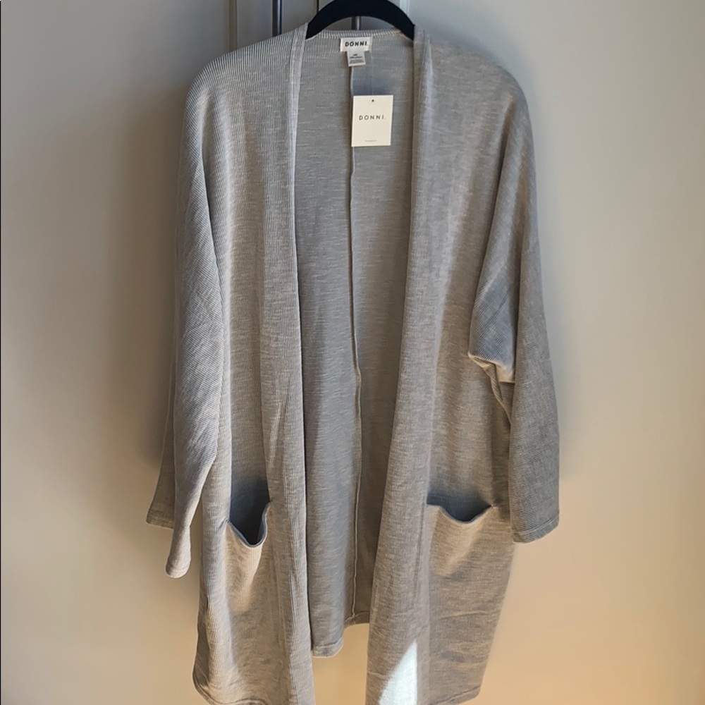 Ribbed sweater coat